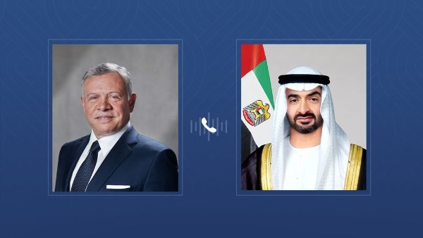 رئيس الإمارات وملك الأردن