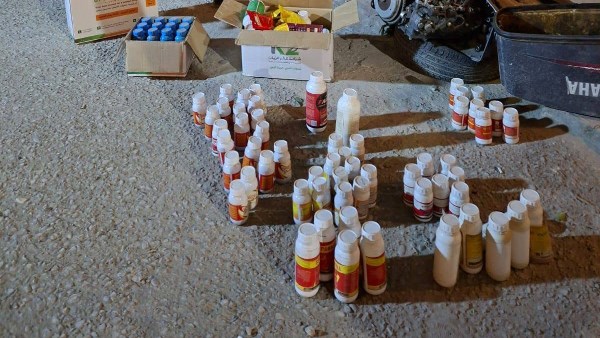 ضبط مبيدات زراعية مغشوشة ومحظورة وغير مسجلة خلال حملة تفتيشية مكثفة بمركز الفتح
