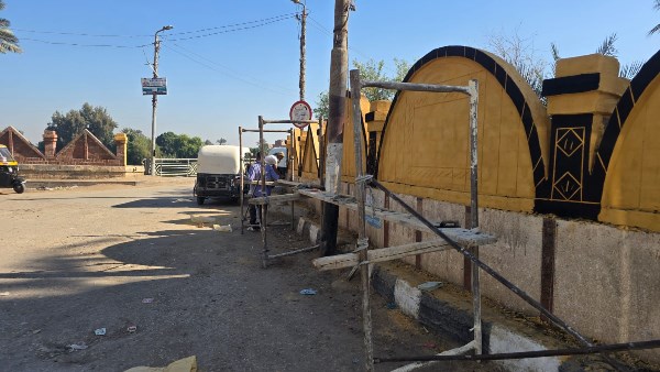 تطوير وتجميل مدخلي قريتي مسارة ونزلة ضاهر بديروط