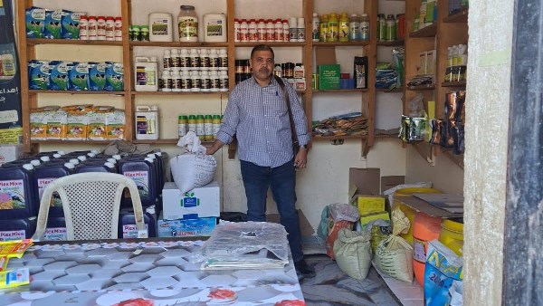 ضبط مبيدات مغشوشة ومحظورة وغير مسجلة داخل محل غير مرخص بالغنايم