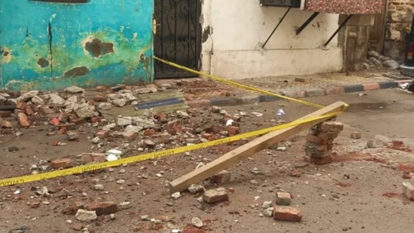انهيار شرفة عقار بمحرم بك