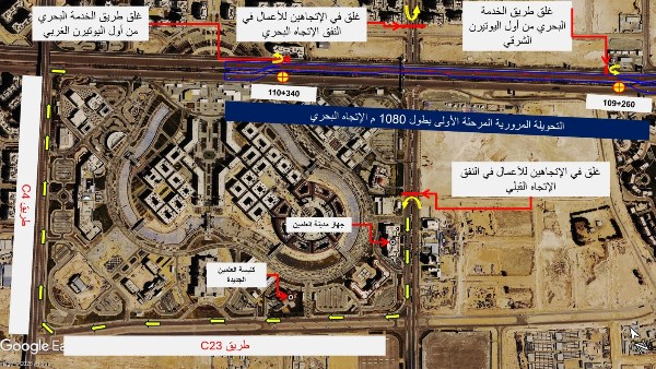 تفاصيل التحويلات المرورية 