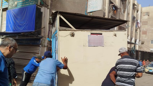الاستاذ فوزي الوالي : الإطاحة بكشك خشبي واستاندات حديدية