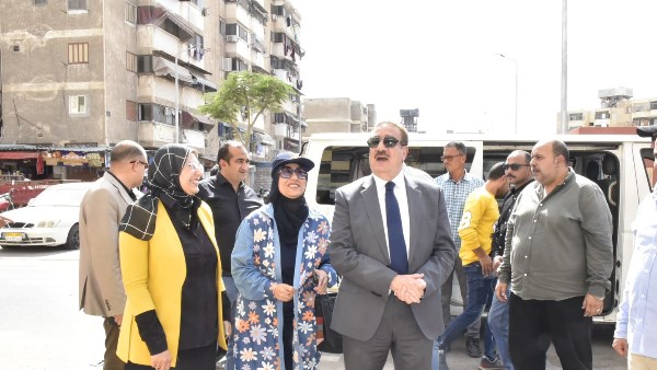 محافظ بورسعيد يتابع اعمال تطوير ورفع كفاءة شبكات الصرف الصحي ومياه الأمطار 4 مناطق بحي العرب..