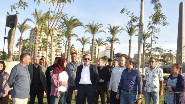 مسطحات خضراء وأشجار أكاسيا وممرات رخامية ونافورة راقصة.. ملامح جديدة تعيد الحيوية لأحد أبرز معالم بورسعيد