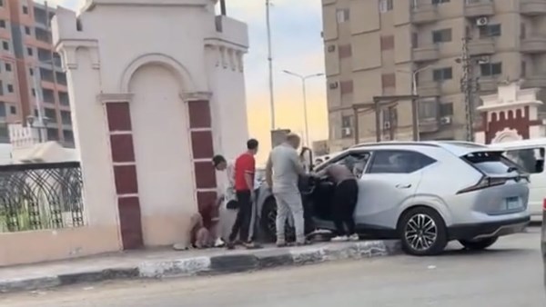دهس أسرة بكوبري فاروق بطنطا 