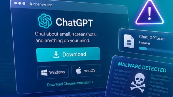 عملية احتيال جديدة باسم ChatGPT.. إعلان مزيف قد يقود إلى تثبيت برمجيات خبيثة