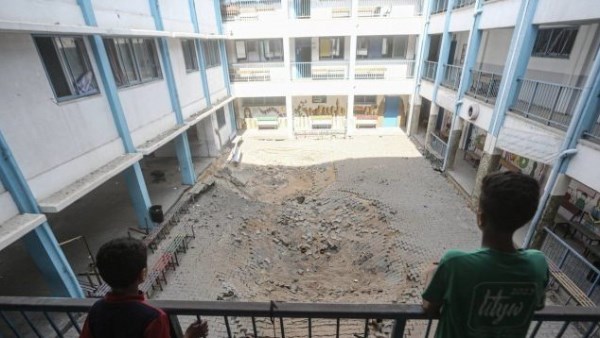 مدرسة في غزة 