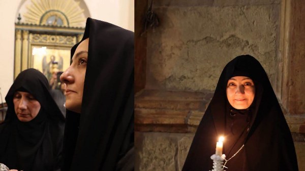 رسامة راهبة بالقدس 