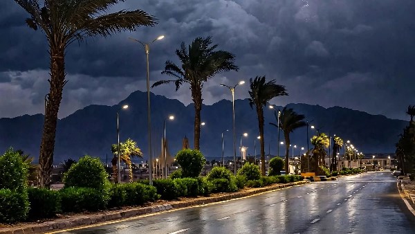 الأمطار امس فى جنوب سيناء 