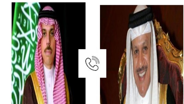 وزيرا خارجية البحرين و السعودية يبحثان هاتفيا آخر المستجدات الإقليمية وتداعيات الاعتداءات الإرهابية