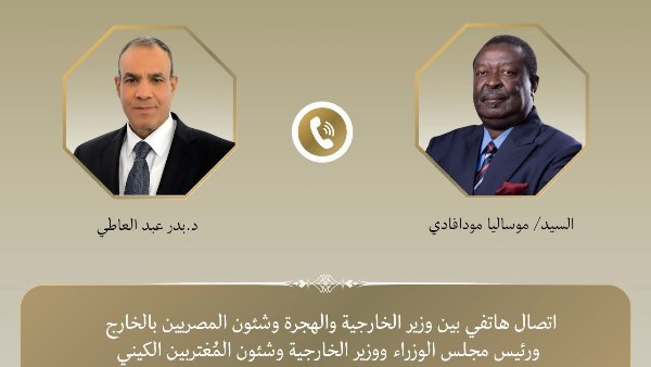 اتصال هاتفي بين وزير الخارجية و نظيره الكيني