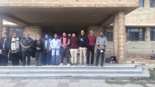 من زيارة نقيب التمريض لمستشفى صدر المعمورة 