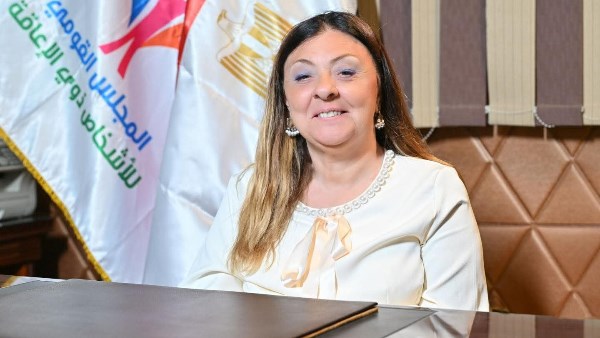 الدكتورة إيمان كريم المشرف على المجلس القومي للإعاقة 