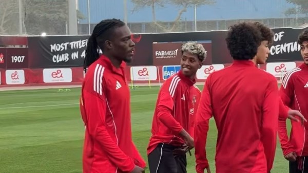 صورة من مران الأهلي