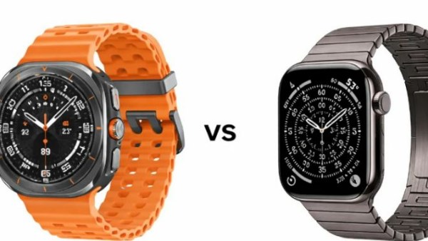 ساعة سامسونج جالاكسي ووتش ألترا وساعة أبل ووتش سيريز 11