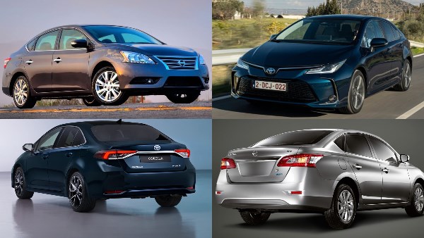 نيسان سنترا وتويوتا كورولا 