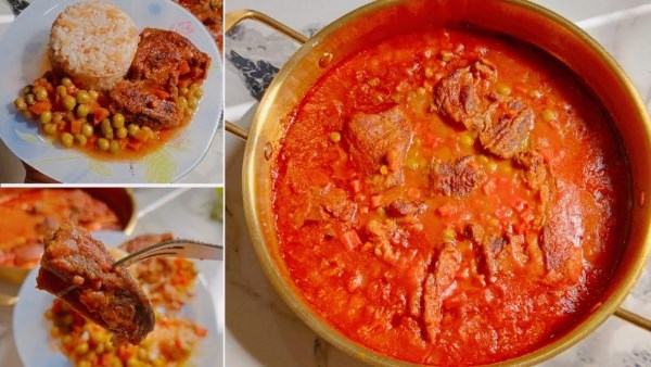 لغذاء لذيذ..بسلة بالجزر باللحمة المفرومة مع الأرز بالشعرية