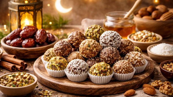 فوائد كرات التمر بالمكسرات.. طريقة عملها فى المنزل