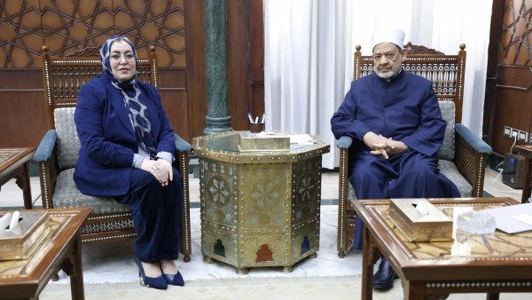 شيخ الأزهر يستقبل وزيرة شؤون المرأة الليبية 