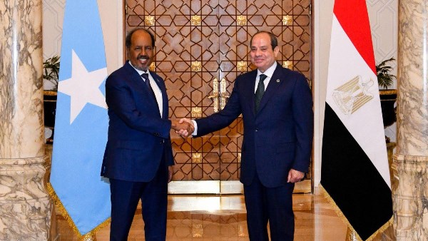 الرئيس السيسي يستقبل الرئيس الصومالي