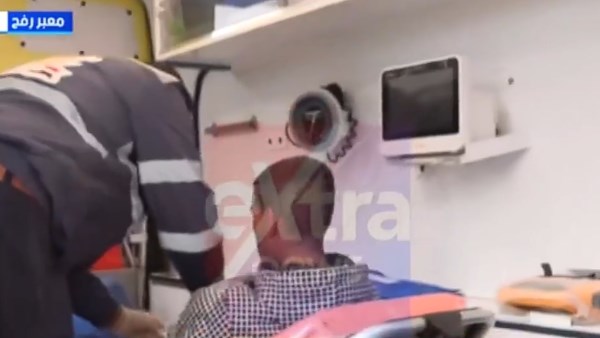 وصول مصابي غزة للأراضي المصرية 