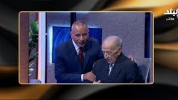 أحمد موسى مع الإذاعي الراحل فهمي عمر