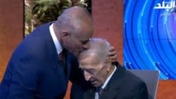 أحمد موسى مع الإذاعي الراحل فهمي عمر