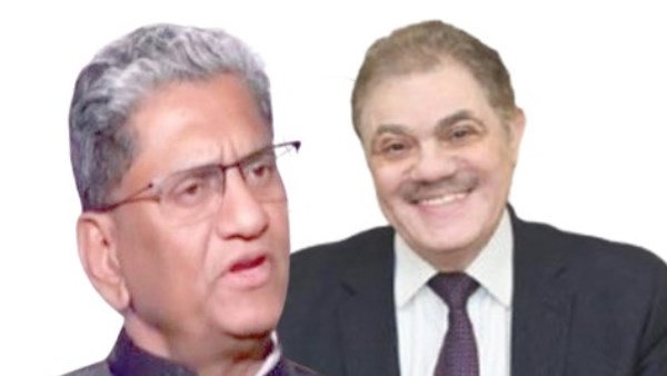 الدكتور السيد البدوي شحاتة رئيس حزب الوفد و سفير الهند بالقاهرة سوريش ريدي