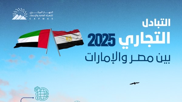61.7 % ارتفاعًا في حجم التبادل التجارى بين مصر والإمارات خلال عام 2025