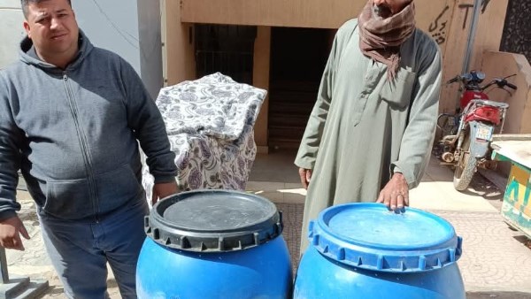 ضبط البان في بني سويف