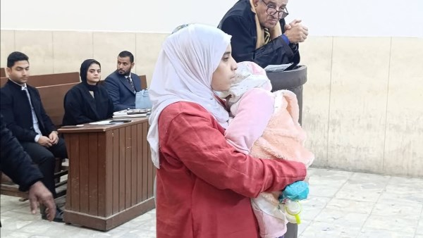 لحظة الحكم على المتهمة 