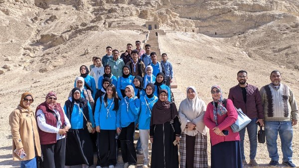جوالة أسيوط يشاركون في رحلة لآثار الهمامية ودير الأنبا هيرمينا السائح بالبداري