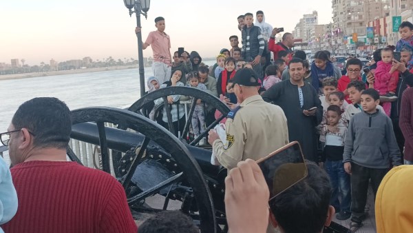 لحظة إطلاق مدفع رمضان في سوهاج