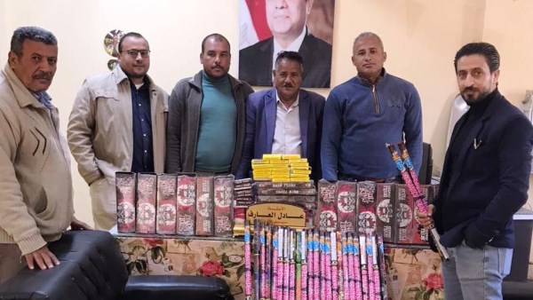 جانب من المضبوطات بسوهاج