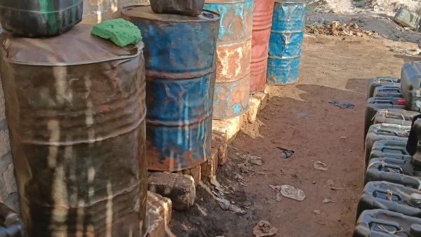 كميات السولار المضبوطة