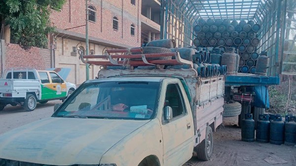 ضبط سيارة اسطوانات بوتاجاز