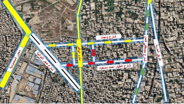 مسارارات جديدة لتنظيم المرور بمنطقة ونجت