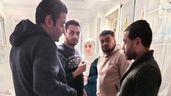 خلال المرور على المستشفى 