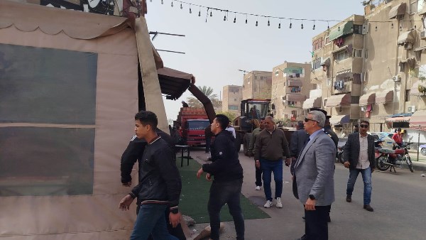 حملات مكبرة على تعديات مقاهي زهور بورسعيد 