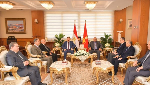 محافظ بورسعيد يستقبل مستشاري هيئة قضايا الدولة لتقديم التهنئة بمناسبة توليه مهام منصبه