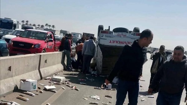 جانب من الحادث 