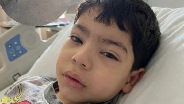 الطفل المصاب