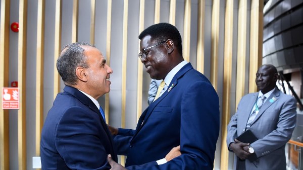 بدر عبد العاطي ونظيره في جنوب السودان