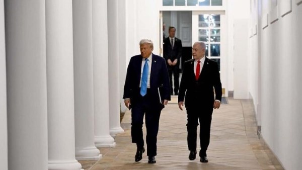 نتنياهو مع ترامب 