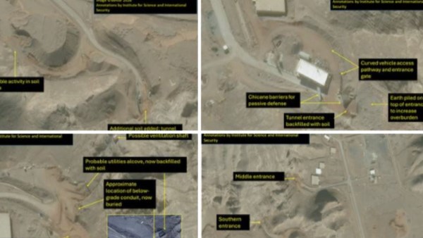 صور أقمار صناعية تظهر تحركات إيرانية بمواقعها النووية