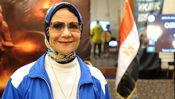 ة غادة عبدالحميد، عضو مجلس إدارة الاتحاد المصري للقوة