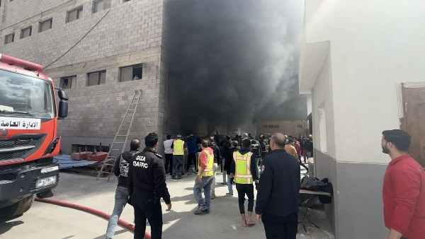 لقطة من الحريق