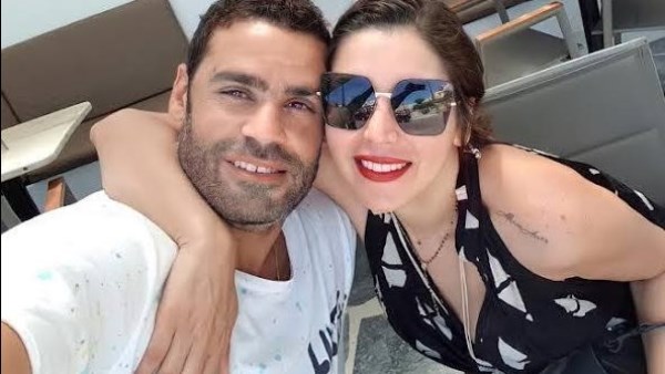 لقاء الخميسي وزوجها محمد عبد المنصف