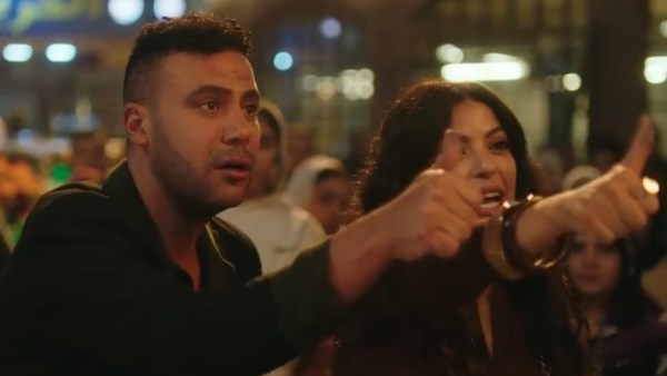 محمد عادل إمام وميرنا جميل 